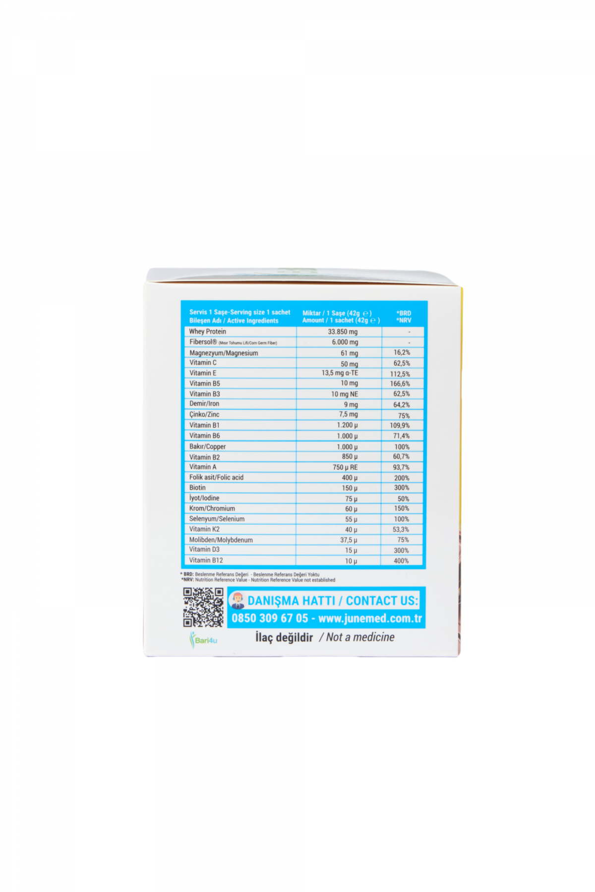 Bari4u 4 Çeşit Aromalı Whey Protein 8 Şase